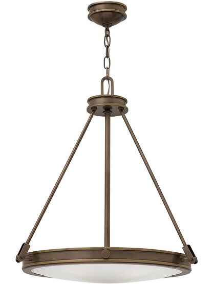 Collier 4-Light Pendant in Light Oiled Bronze.